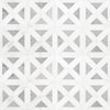 Msi Bianco Dolomite Geometrica 12 In. X 12 In. X 10 Mm Polished Marble Mesh-Mounted Mosaic Tile, 10PK ZOR-MD-0159